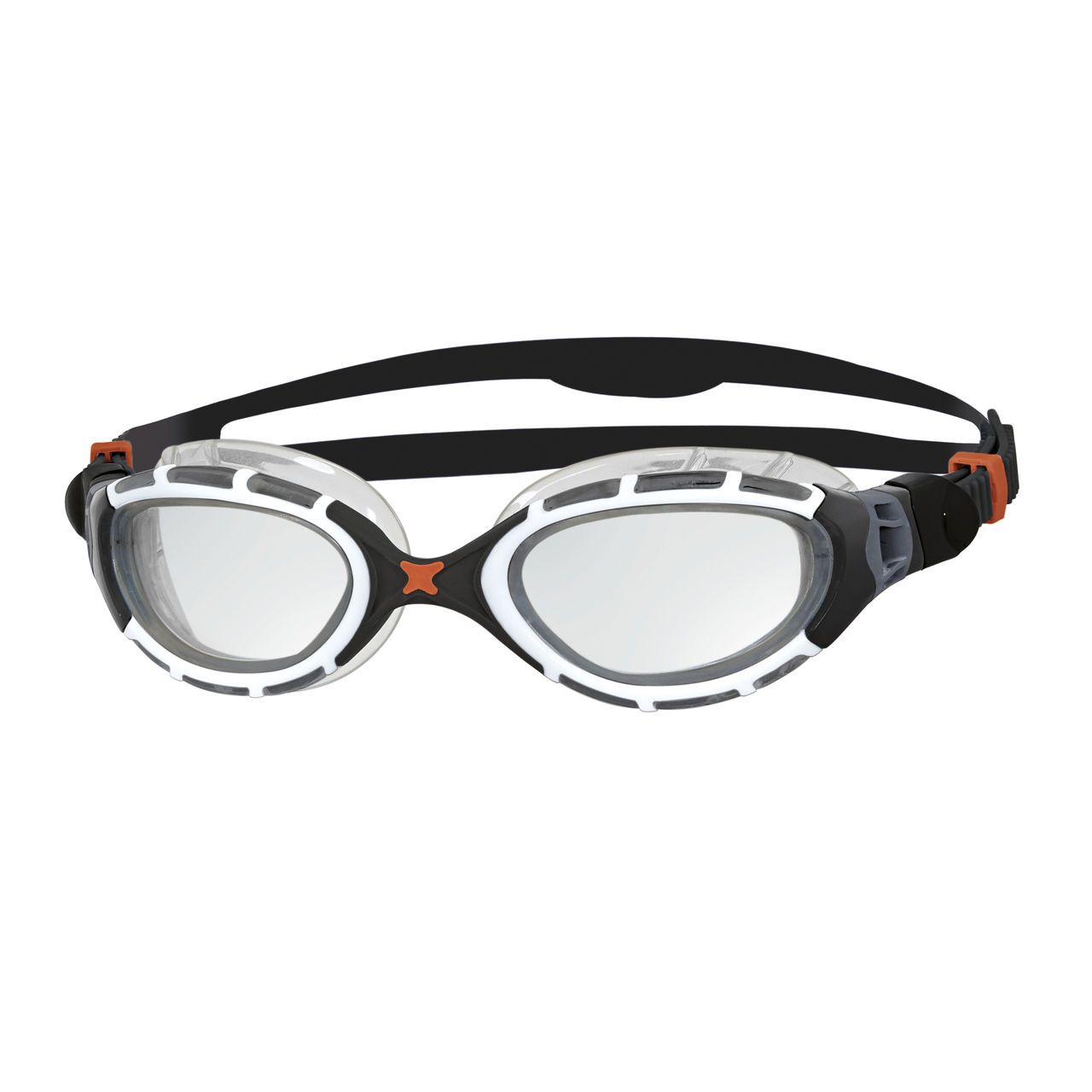 Zoggs Predator Flex Schwarz-Weiß - Schmaleres Profil