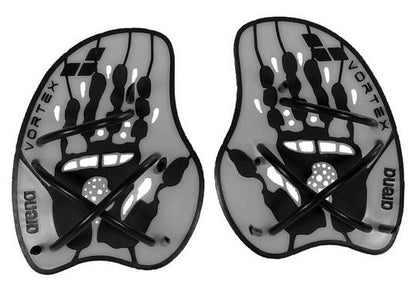 Arena Vortex Evolution Handpaddles Silber-Schwarz
