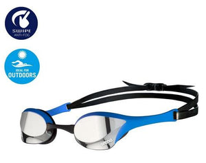 Arena Cobra Ultra Swipe Mirror Schwimmbrille Silber-Blau