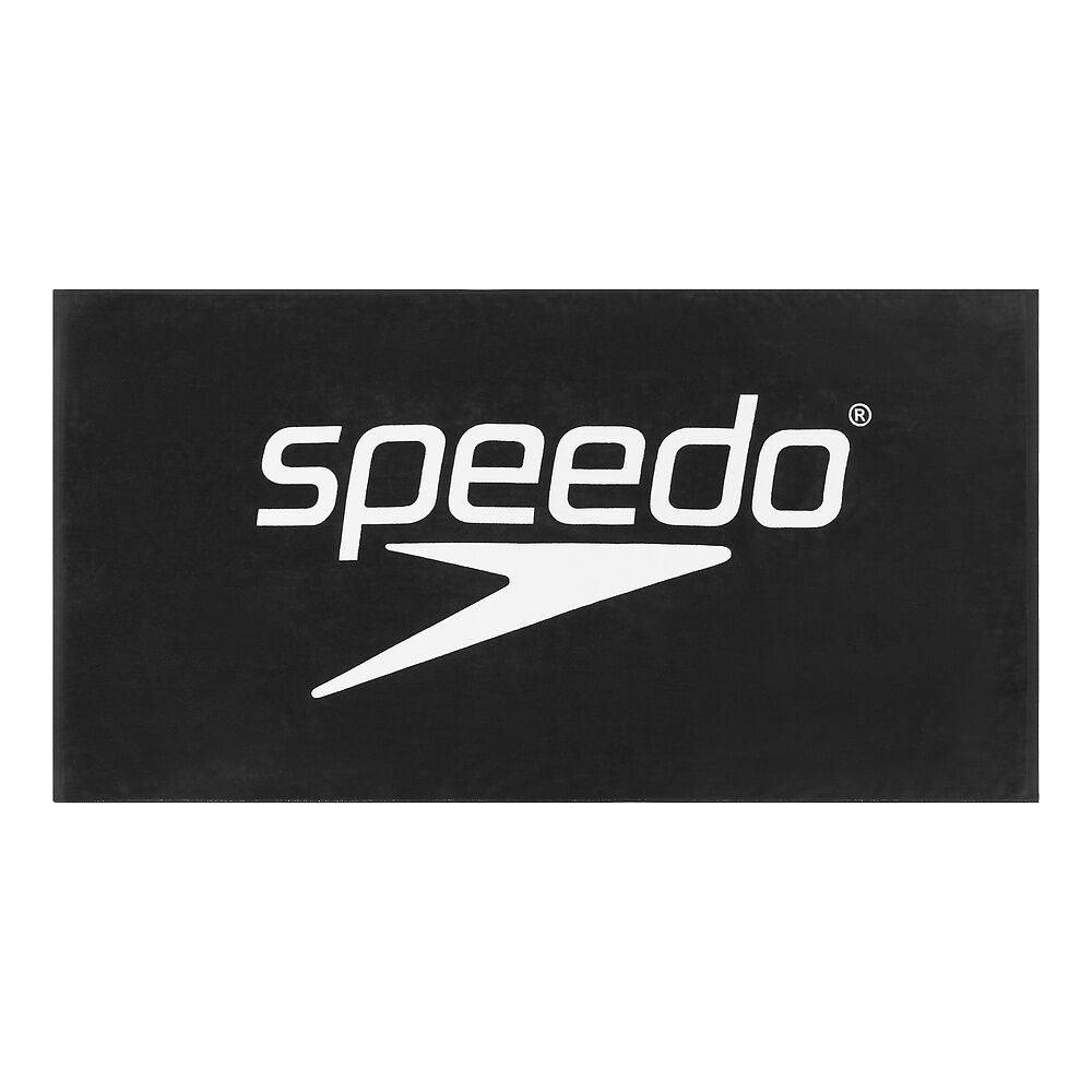 Speedo Logo Handtuch Schwarz