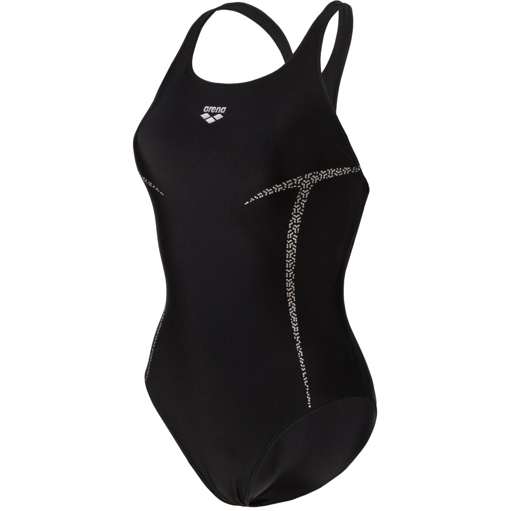 Arena Feel Pro File Swim Pro Back Badeanzug Damen - Schwarz/Silber
