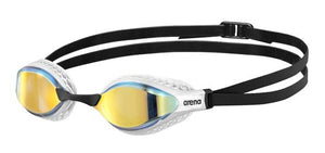 Arena Air-Speed Mirror Schwimmbrille Gelb Kupfer Weiß