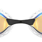 Arena Air-Speed Mirror Schwimmbrille Gelb Kupfer Weiß