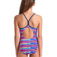 Arena Mädchen Badeanzug Racing Stripe Light Drop Back (4-15 Jahre)