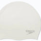Speedo Plain Moulded Silicone Badekappe Weiß
