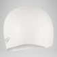 Speedo Plain Moulded Silicone Badekappe Weiß