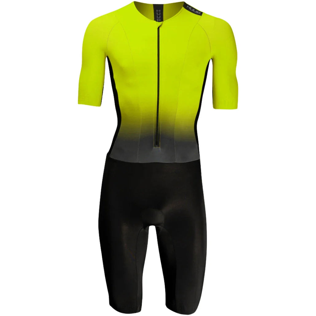 HUUB Collective TriSuit Herren-Triathlonanzug, Schwarz/Gelb