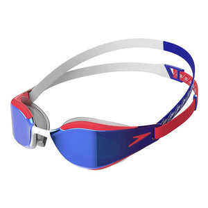 Speedo Fastskin Hyper Elite Mirror Goggles Red/Blue