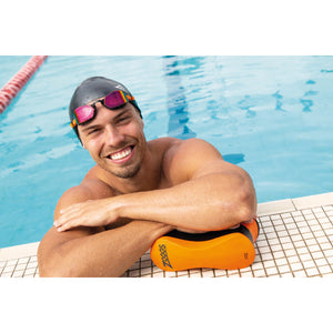 Zoggs Ultima Air Titanium Black Grey Mirror