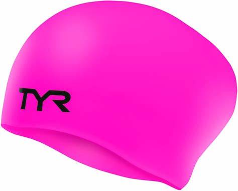TYR SILIKON BADEKAPPE FÜR ERWACHSENE LANGHAAR FALTENFREI ROSA