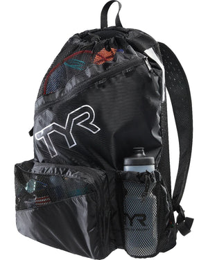 TYR ELITE TEAM 40L MESH-RUCKSACK SCHWARZ