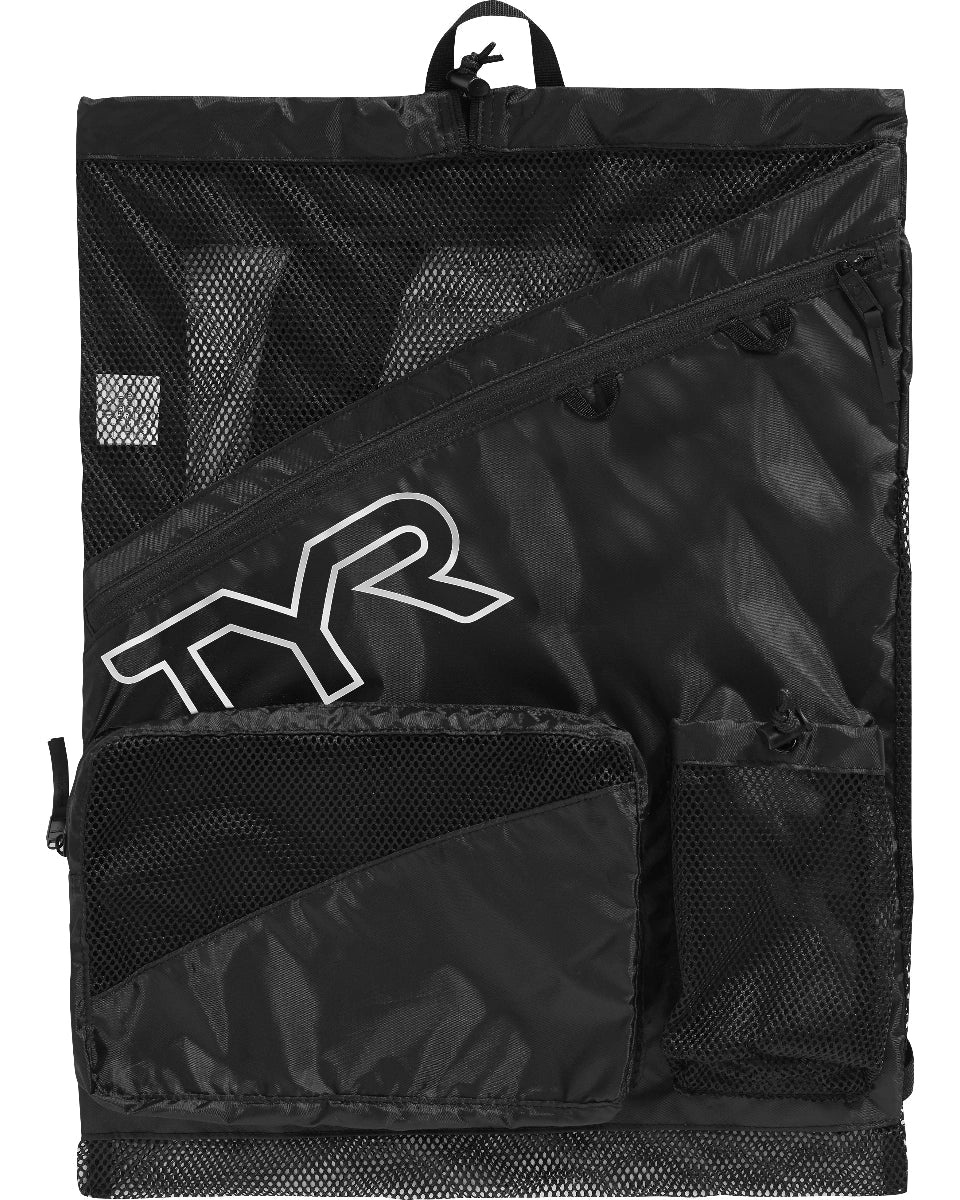 TYR ELITE TEAM 40L MESH-RUCKSACK SCHWARZ