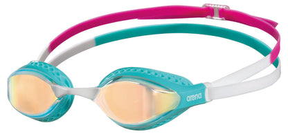 Arena Air-Speed Mirror Schwimmbrille Gelb Kupfer/Türkis