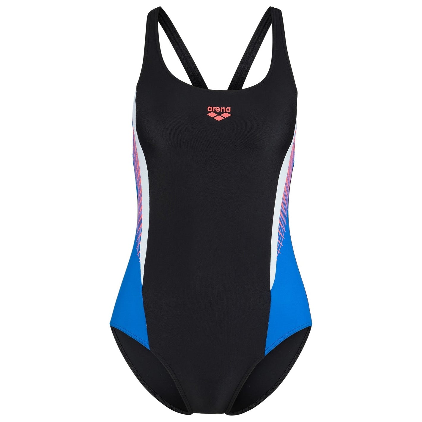 Arena Badeanzug W Threefold V Back One Piece R Black-Blue