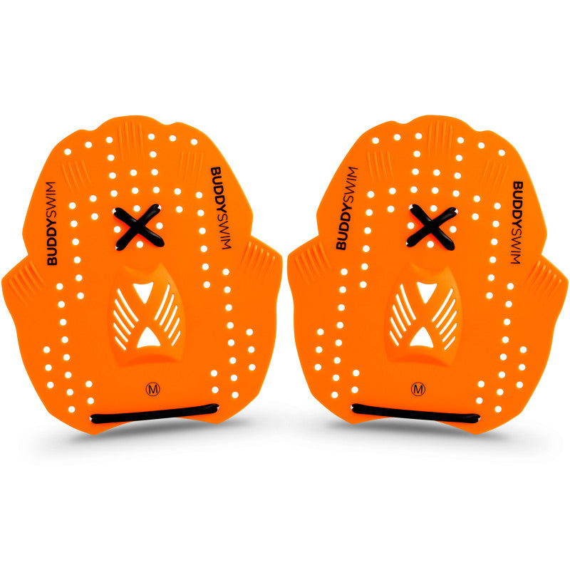 BuddySwim Power Paddles Orange/Grau