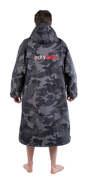 Dryrobe Schwimmmantel Schwarz/Cam (Gr. L)