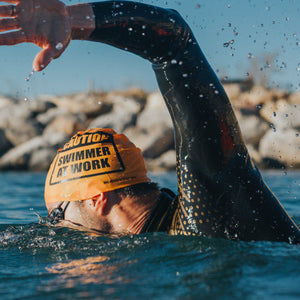 BuddySwim Silikon Badekappe Orange