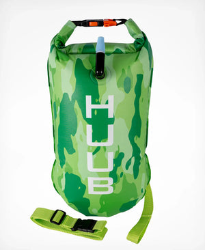 Plavecká bójka HUUB Tow Float - Lime Camo (16L)