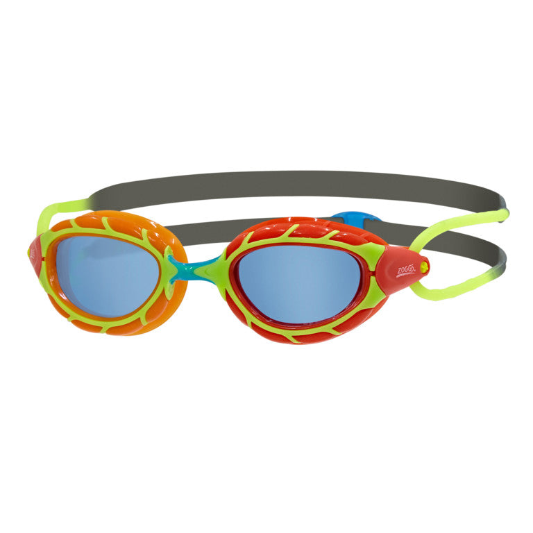 Zoggs Predator Junior Schwimmbrille Grün-Rot (6-14 Jahre)