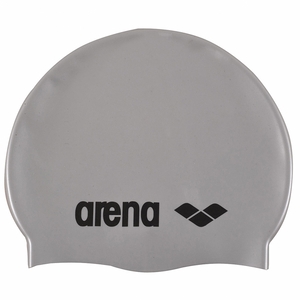 Arena Classic Silikonhaube Silber-Schwarz