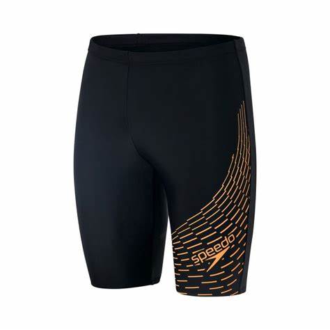Speedo Herren Medley Logo Jammer Schwarz/Gelb