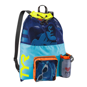 TYR Big Mesh Mummy Bag Blau/Gelb